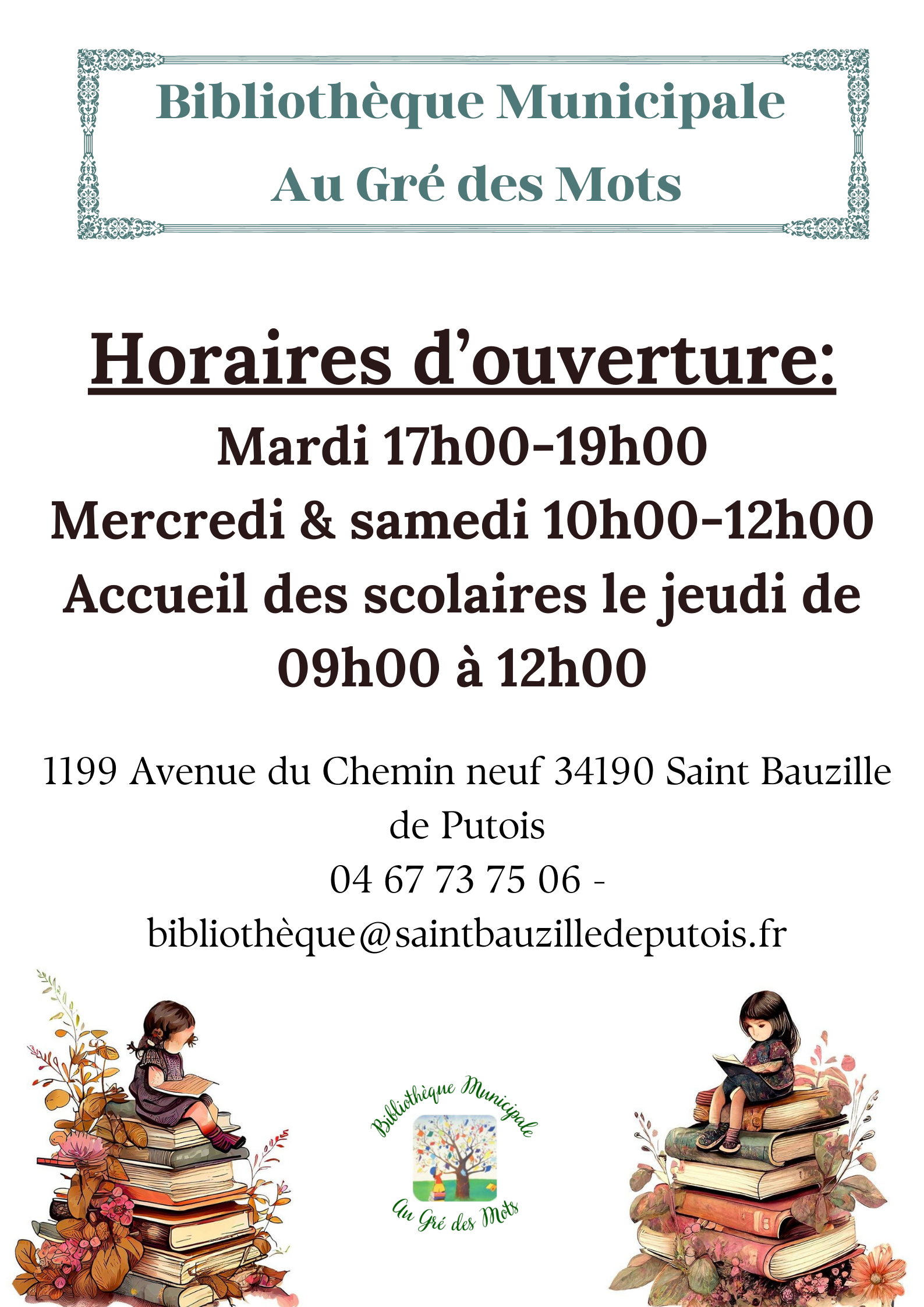 HORAIRES DOUVERTURE