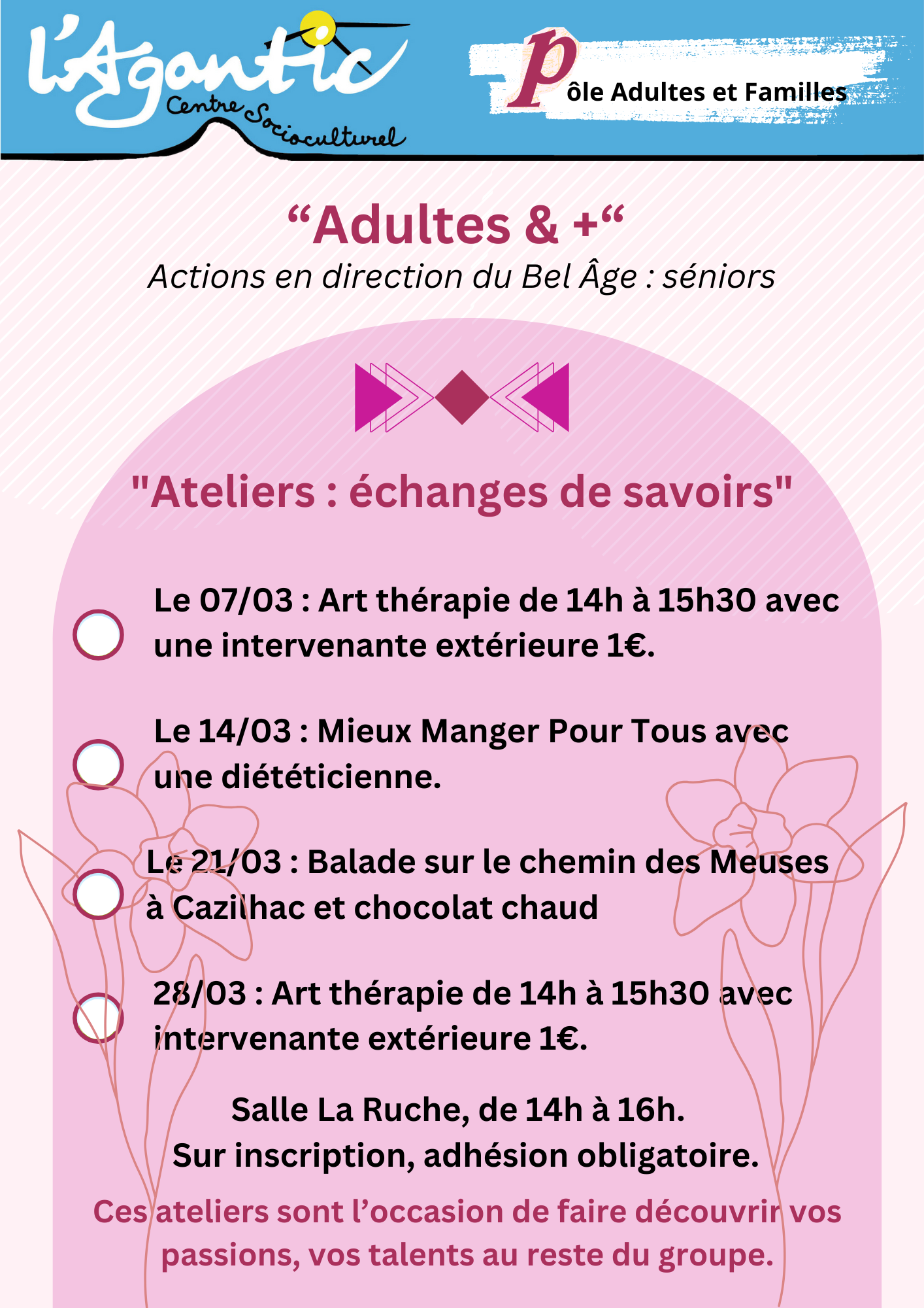 Adultes et mars 25