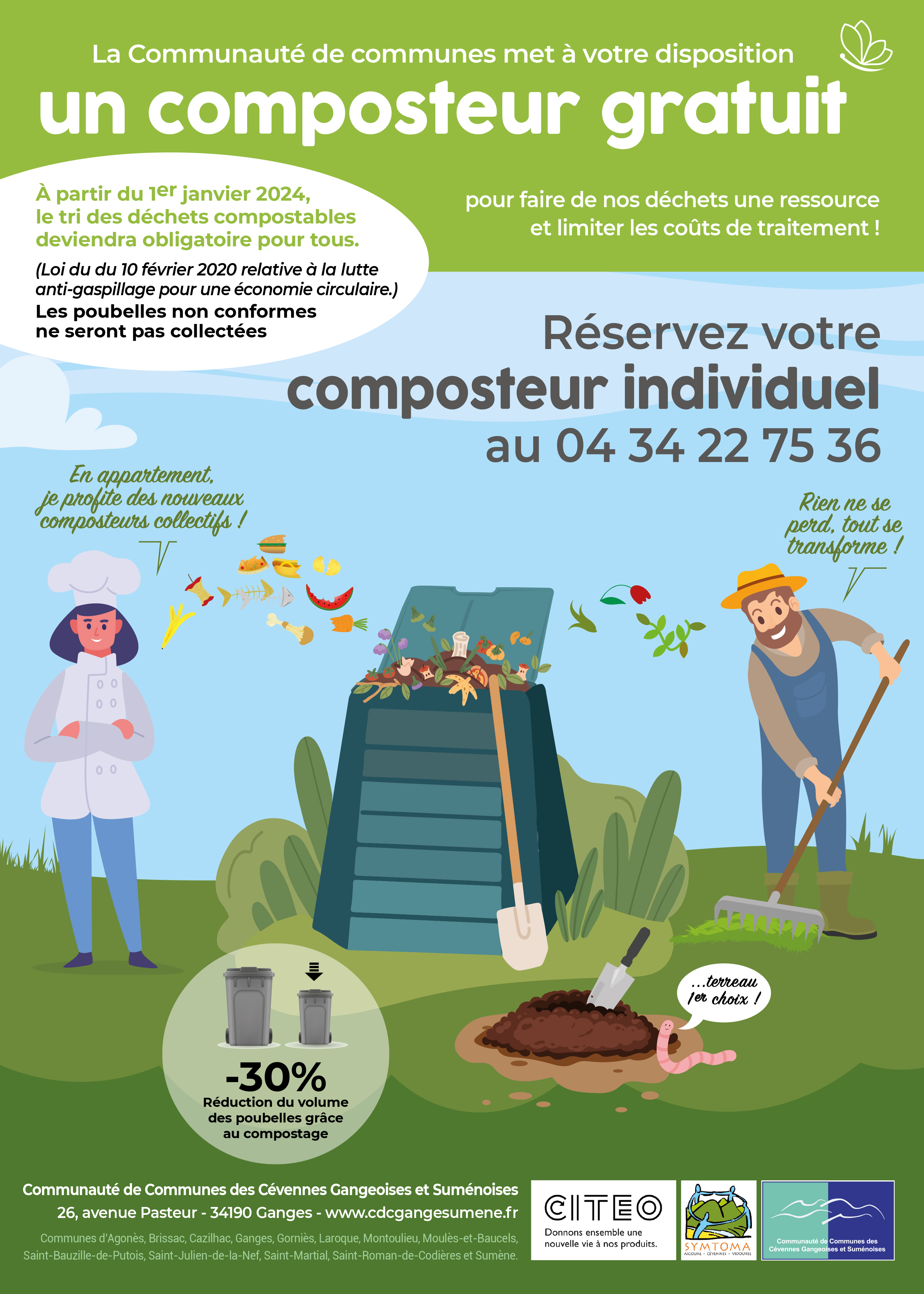 Affiche compost individuel V8 HD